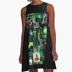 Feid - Green Urbano A-Line Dress