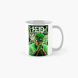 Feid Neon Aesthetic Music Art Vibrant Green Concert Style Design Classic Mug