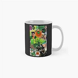 Feid Urban Collage Aesthetic Green Latin Street Art Classic Mug