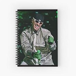 Feid – Neon Green Concert Aesthetic Urban Music Energy Art Notebook