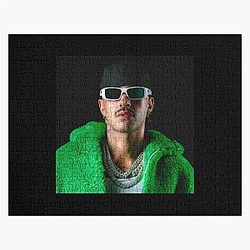 Feid Urban Portrait Green Latin Street Art Puzzle