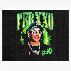 Feid FERXXO Neon Style Latin Music Art Portrait Jigsaw Puzzle