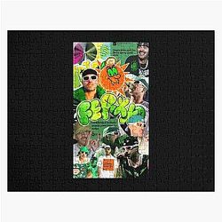 Feid Urban Aesthetic Green Vibe Latin Street Art Puzzle