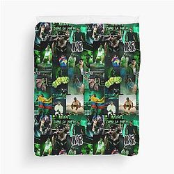 Feid - Green Urbano Duvet Cover