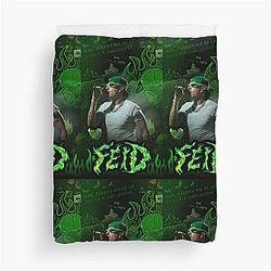 Feid - Ferxxo Green Flame Street Art Design Duvet Cover
