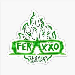 Féid logo glasses sticker