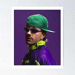 Feid Neon Flow Urban Music Art Poster