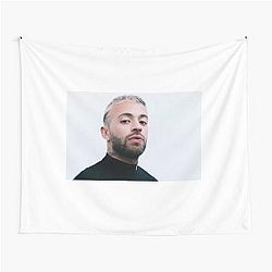 Feid Portrait In Minimalist Style Latin Music Star Aesthetic Art Tapestry