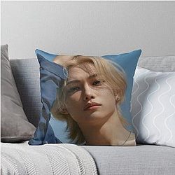 Lee Felix Summer Boyfriend material Stray Kids Kpop Boy group hot poster photoshoot Throw Pillow