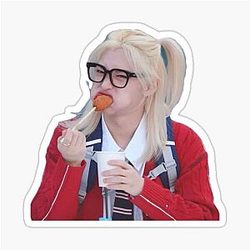 Felix eating funny Stray Kids Sticker