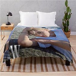 Lee Felix Summer Boyfriend Material Stray Kids Kpop Boy Group Hot Poster With Photoshoot Throw Blanket