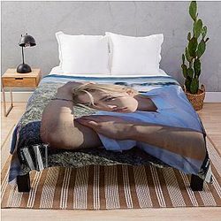 Lee Felix Summer vibes Boyfriend material Stray Kids Kpop Boy group hot photoshoot Throw Blanket