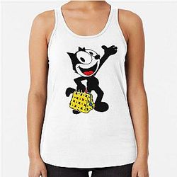 Felix the Cat with His Magic Bag of Tricks Racerback Tank Top