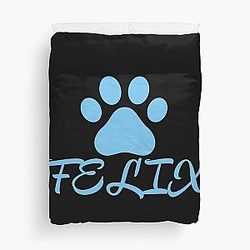 Blue Cat Felix Duvet Cover