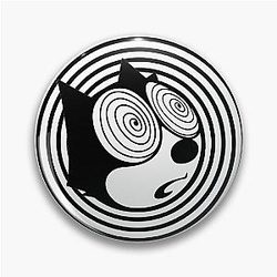 Felix spiral eyes Pin