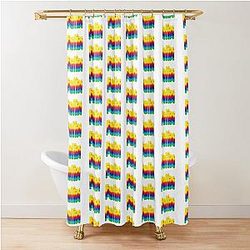 Rainbow Layers Shower Curtain