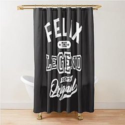 Felix Personalized Name Birthday Gift Shower Curtain