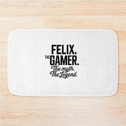 Felix The Gamer The Myth The Legend Felix Name - Funny Gamer Quote design Bath Mat 

Cleaned title: 
Felix The Gamer The Myth The Legend  - Funny Gamer Quote bath mat