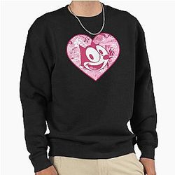 Felix the Cat Heart Pullover Sweatshirt