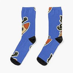 Felix Cat Riding A Rocket Vintage Socks