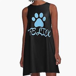 Blue Cat Felix A-Line Dress