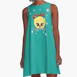 Skizo Felix Bokari Christmas A-line Dress