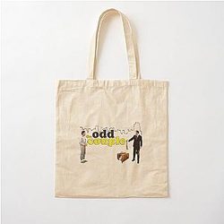 Retro Throwback The Odd Couple Felix Oscar Skyline Cotton Tote Bag