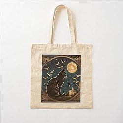 Felix Midnight Cotton Tote Bag