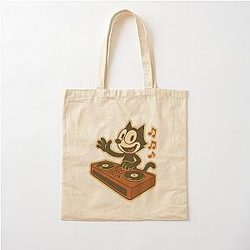 Felix Cat DJ In Disco Cotton Tote Bag