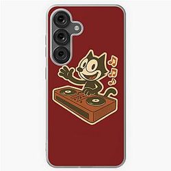 Felix Cat DJ in Disco with Console Samsung Galaxy Soft Case