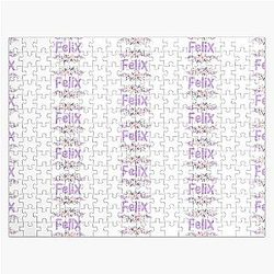Purple Felix Name Jigsaw Puzzle