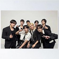 Stray Kids Dominate Suits Black And White Tour Signature Autographs Comeback Poster Kpop Boygroup Bang Chan Lee Know Changbin Hyunjin Felix Seungmin Jeongin