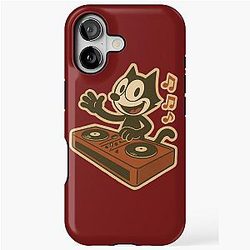 Felix Cat DJ in Disco with iPhone Tough Case