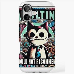 Adulting: Would Not Recommend - Felix The Cat iPhone Tough Case