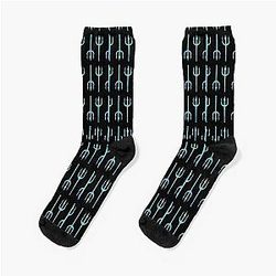 Glitter Watercolor Finnick Odair The Hunger Games Pattern Socks
