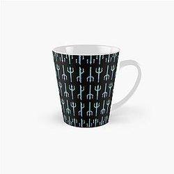 Glitter Watercolor Trident Finnick Odair the Hunger Games Pattern Tall Mug