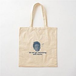 Finnick Odair Don't go swimming with mutts Meme Cotton Tote Bag