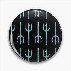 Glitter Watercolor Trident Finnick Odair Pin