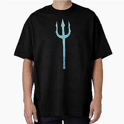 Watercolor Trident Finnick Odair Hunger Games Oversized T-Shirt