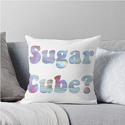 Iridescent Sugar Cube Finnick Odair Hunger Games Throw Pillow
