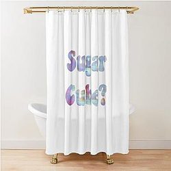 Iridescent Sugar Cube Finnick Hunger Games Shower Curtain