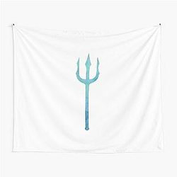 Watercolor Trident Finnick Hunger Games Tapestry