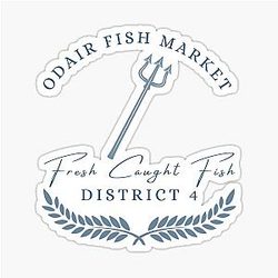 Coquette Hunger Games Finnick District 4 Sticker