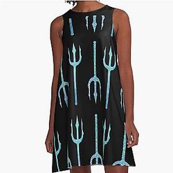 Glitter Watercolor Finnick Odair hunger games A-Line Dress