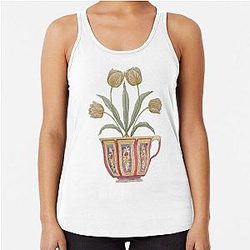 Tulip in a cup Fiona Apple Valentine Racerback Tank Top
