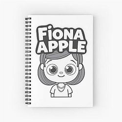 Fiona apple spiral notebook
