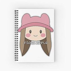 Fiona Apple flute Cute sticker Spiral Notebook