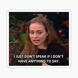 Fiona Apple - I Just Don't Have Anything to Say Sticker