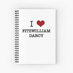 I Heart Fitzwilliam Darcy Notebook