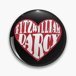 I Heart Fitzwilliam Darcy Pin